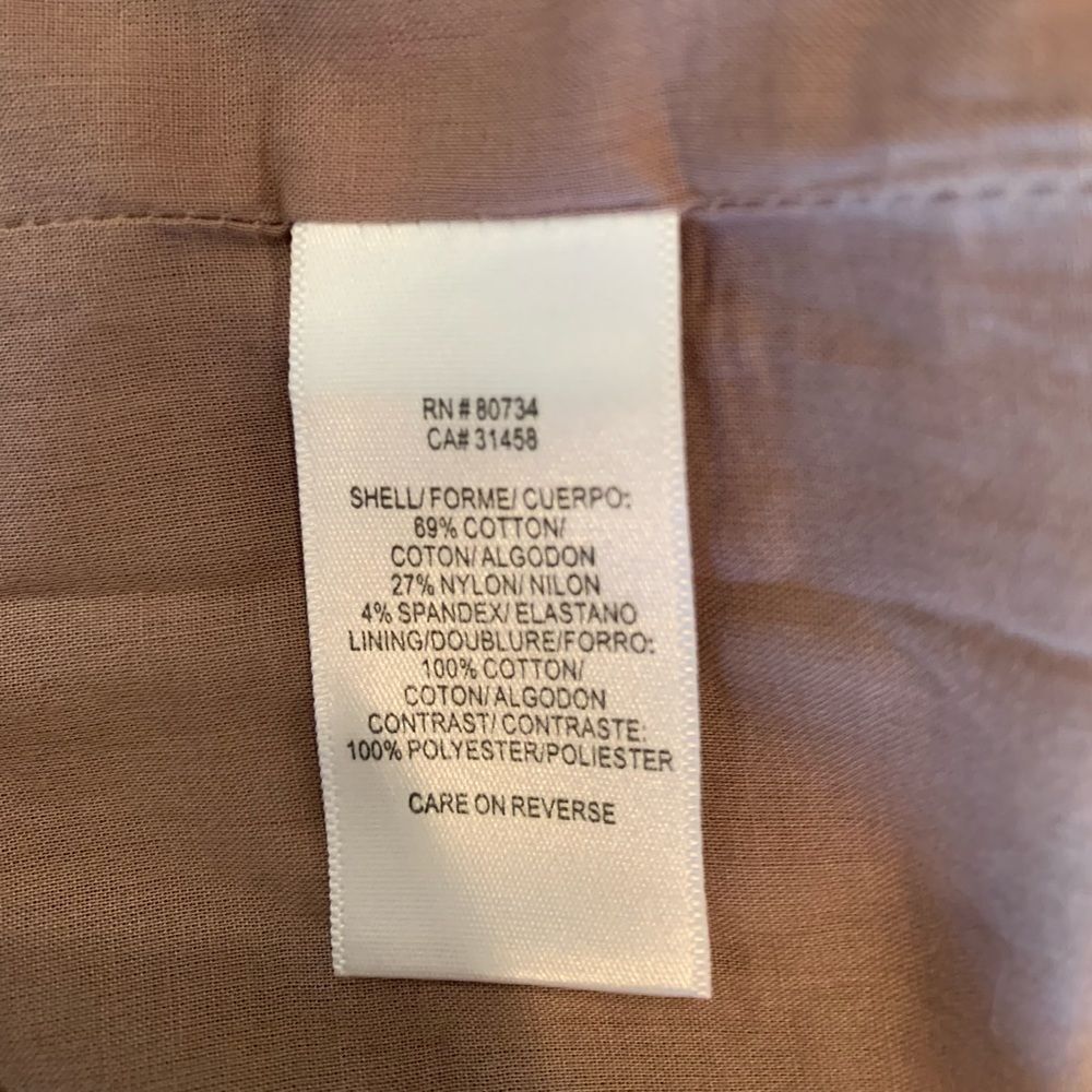 BCBGeneration Taupe Puff Sleeve Dress. Size 12 - Picture 6 of 8